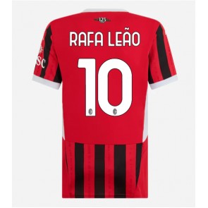 AC Milan Rafael Leao #10 Replika Hjemmebanetrøje Dame 2024-25 Kortærmet